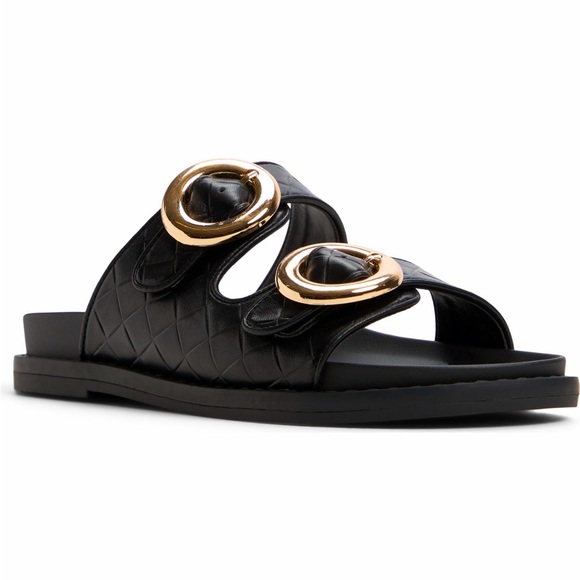 Aldo Shoes - ALDO CALL IT SPRING BLACK SANDALS SIZE 7 NEW